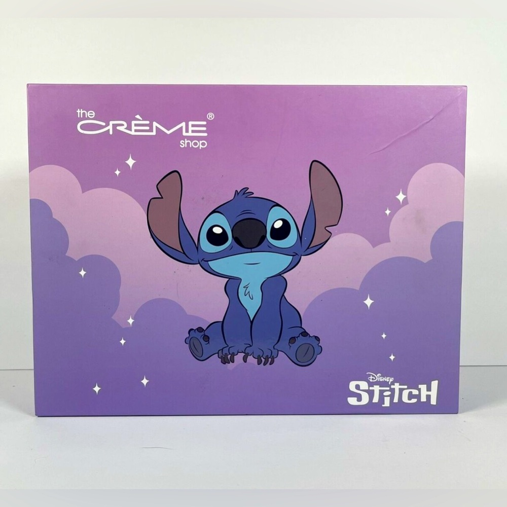The Creme Shop NWT  Disney Stitch Purple Fantasy Spa Set in Magnetic Closure Box